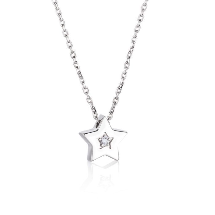 Ogrlica - Puna zvezda sa dijamantom