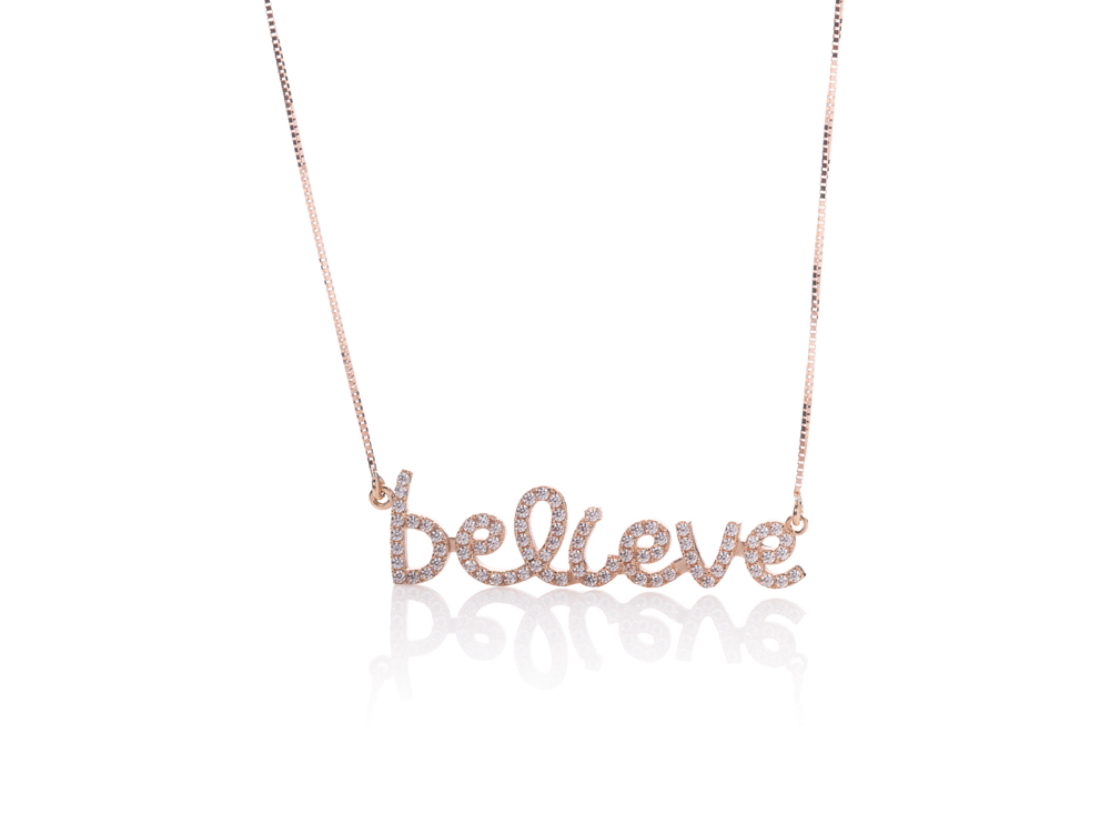 The Way ogrlica sa cirkonima - Believe - Slika 5