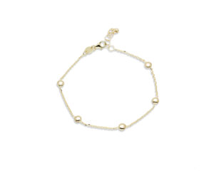 Zlatna narukvica sa kuglicama