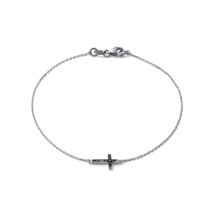 Desirè narukvica - krstić sa crin dijamantima