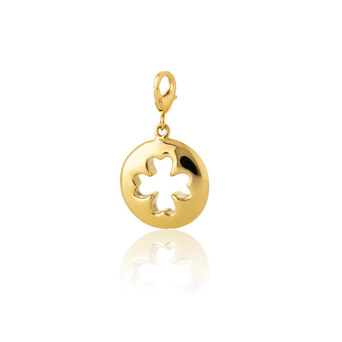 Aqua Charms – Zlatni privezak "Detelina"