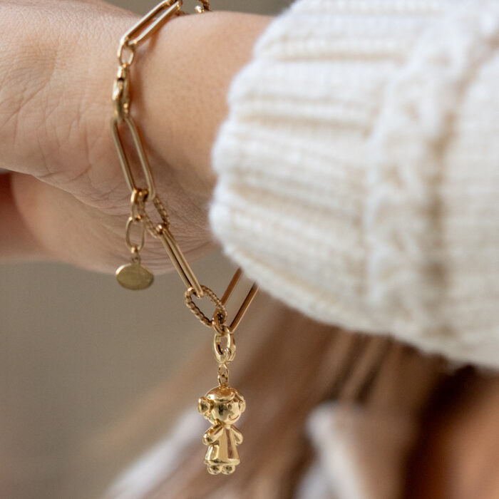 Aqua Charms – Zlatni privezak "Devojčica"