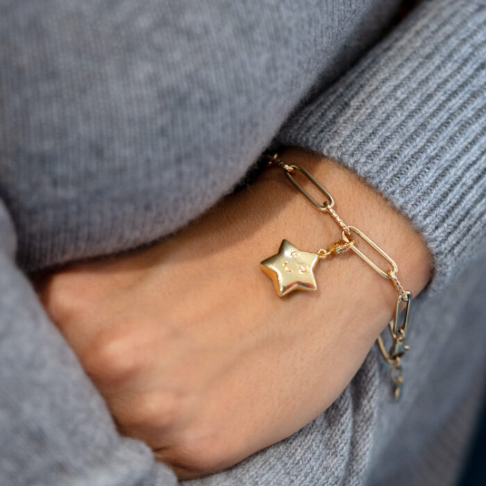 Aqua Charms – Zlatni privezak "Zvezda"