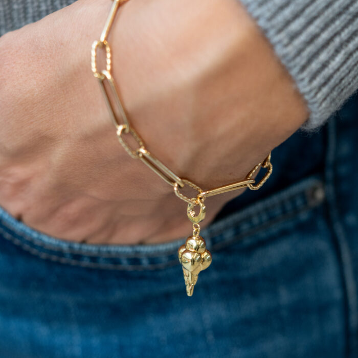 Aqua Charms – Zlatni privezak "Sladoled"