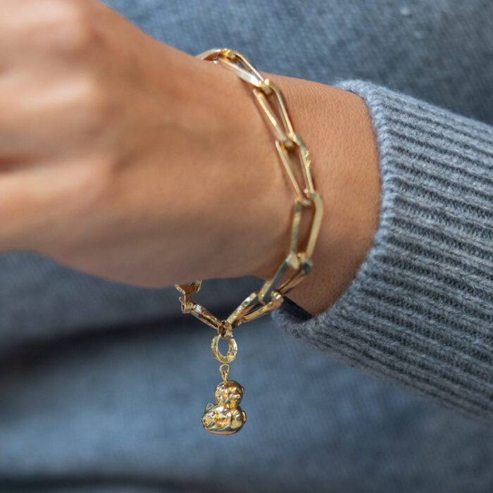 Aqua Charms – Zlatni privezak "Patkica"